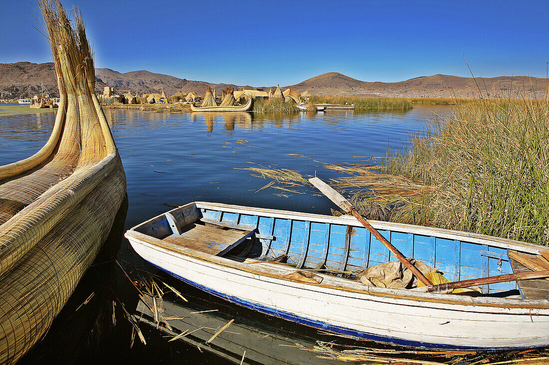 Uros Floating Islands. Titicaca Lake. Puno, Peru.