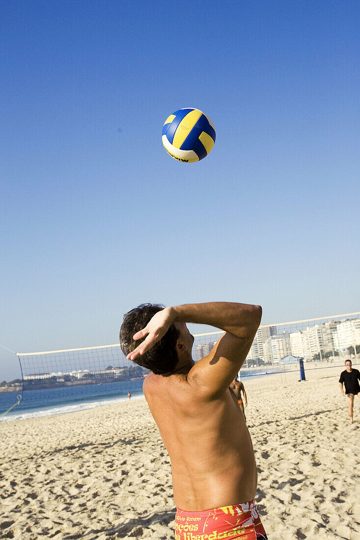 Brazil, Rio de Janeiro, beach volleyball.