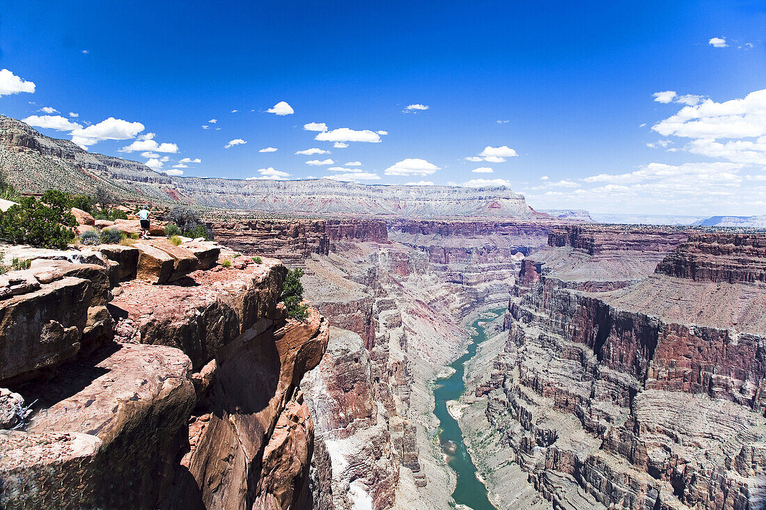 View of Grand Canyon and Colorado River in Arizona. USA.