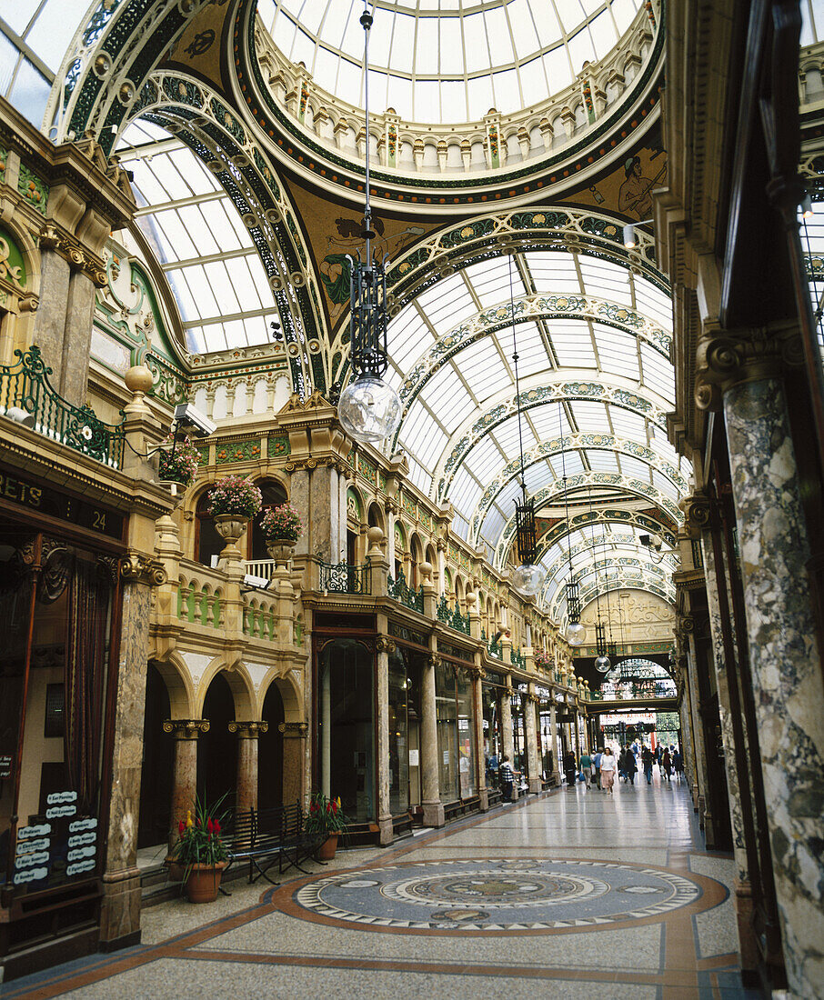 Shopping arcades, Victoria Quarter, Leeds, England