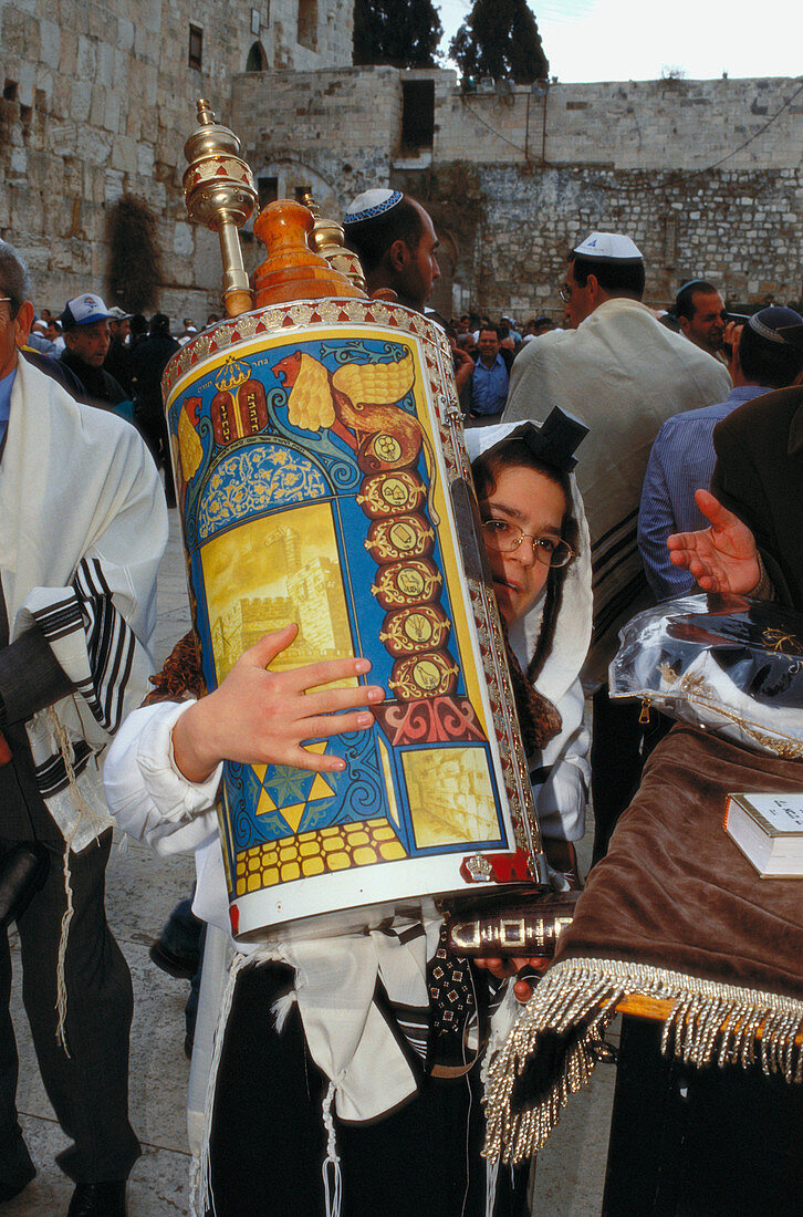 Bar Mitzvah ceremony. Western Wall. Jerusalem. Israel
