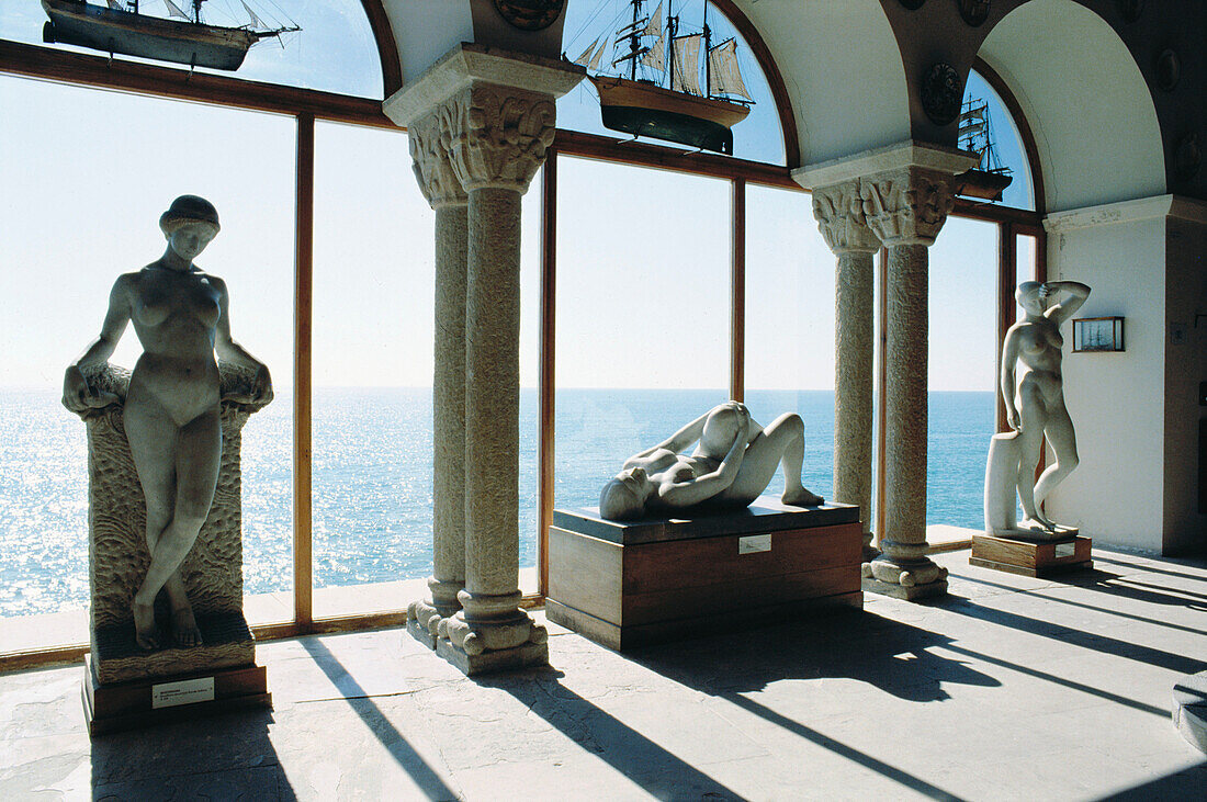 Joan Rebulls sculptures. Maricel Museum. Sitges, Barcelona province, Catalonia, Spain