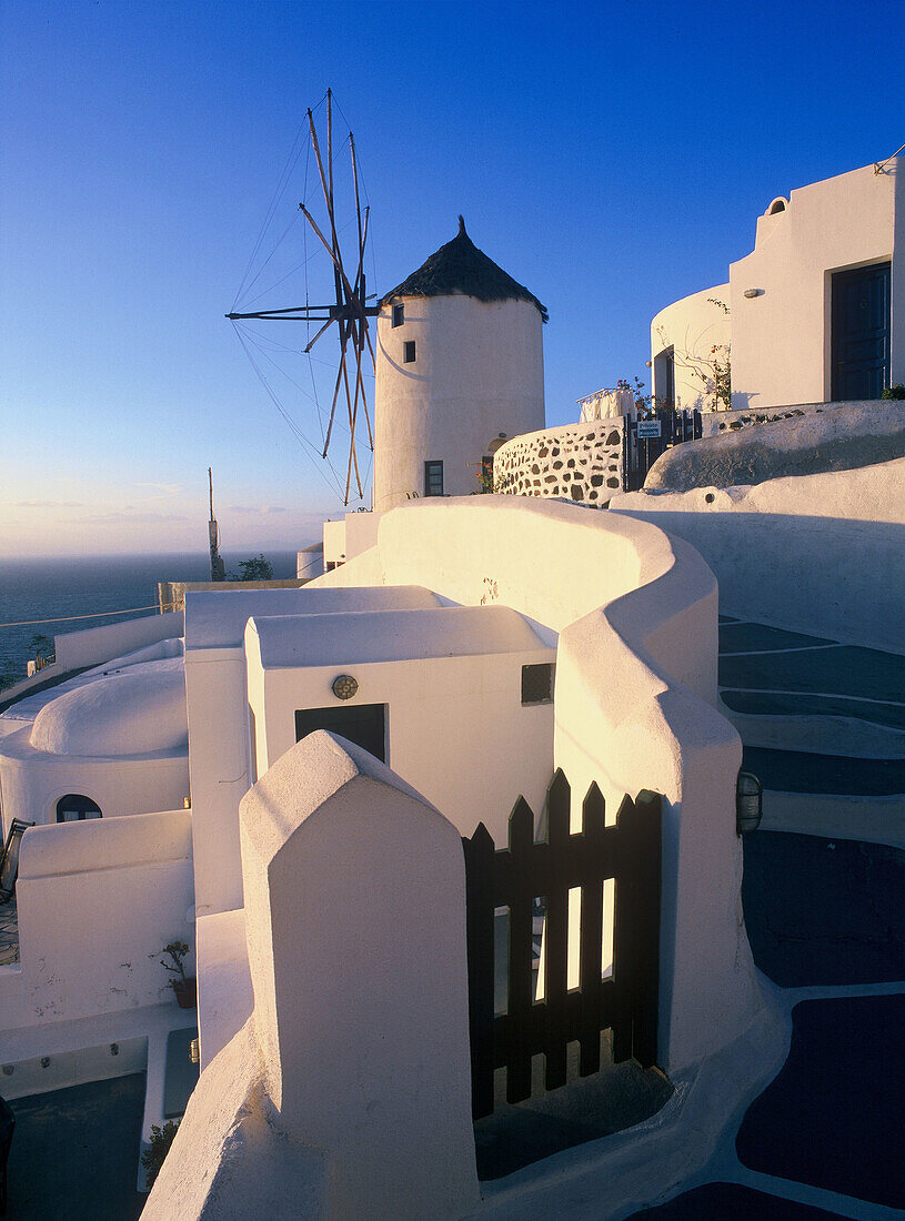 Windmill in Oia, Santorini, Cyclades, Greece