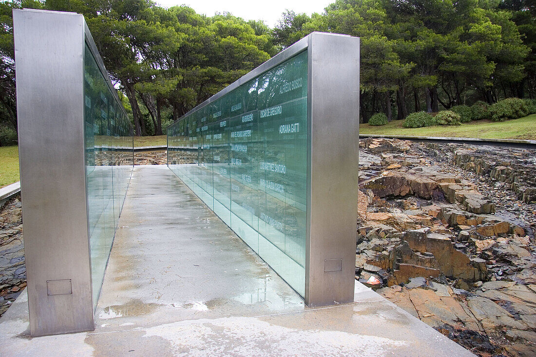 Memorial to the disappeared during Uruguays military dictatorship. Montevideo, Uruguay