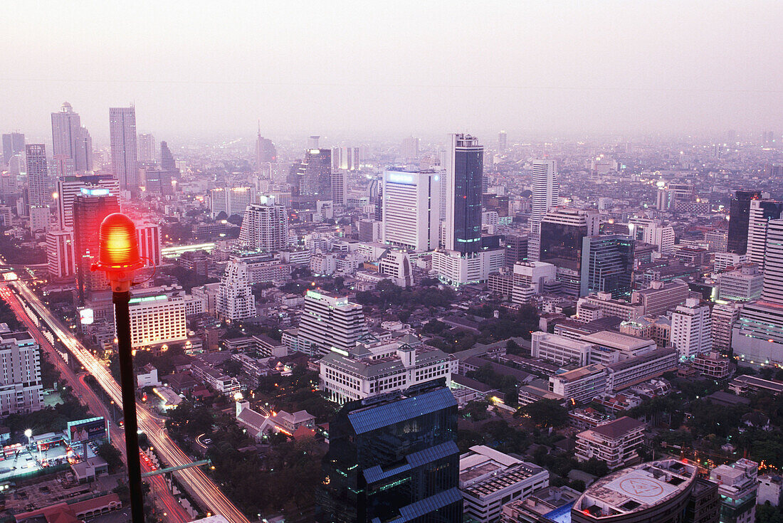 View from Banyantree Restaurant over Bangkok, Thailand