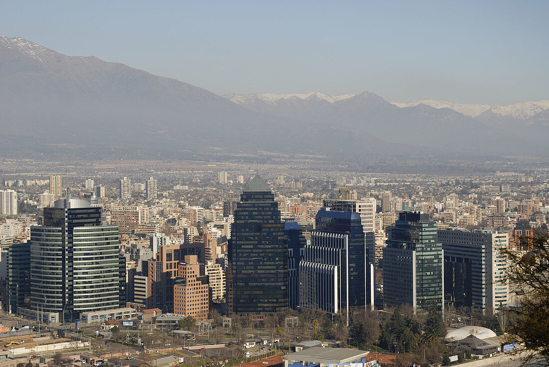 Financial district of Santiago, Chile