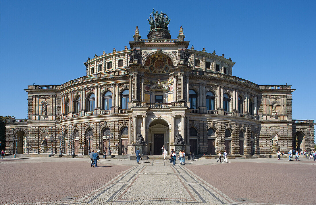 Semper Opera. Dresden. Saxony. Germany
