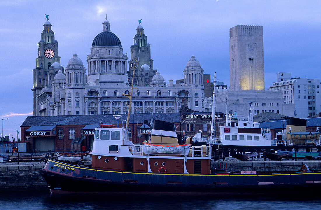 Europe, Great Britain, England, Merseyside, Liverpool, Pier Head