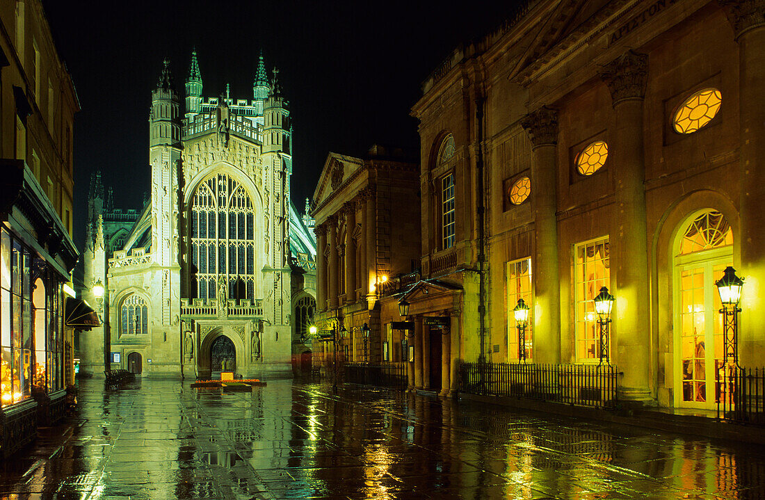 Europa, Grossbritannien, England, Avon, Bath, Pump Room and Abbey