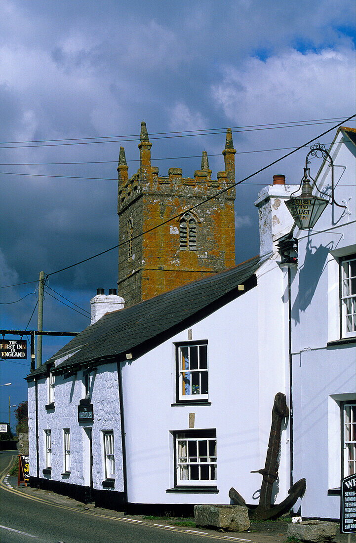 Europe, Great Britain, England, Cornwall, Land's End, Pub The first Inn in England