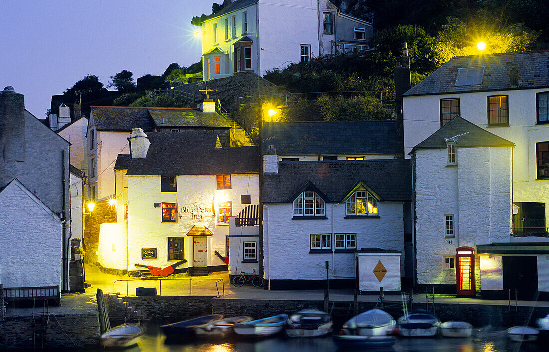 Europe, Great Britain, England, Cornwall, harbour in Polperro