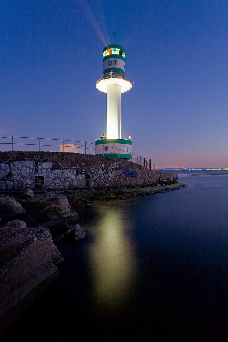Lighthouse Falkenstein in Kiel Fjord, Kiel, Schleswig-Holstein, Germany