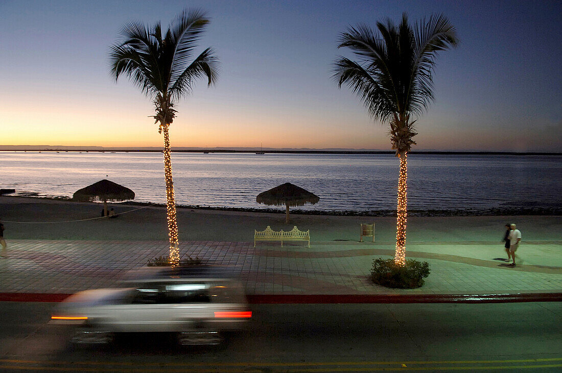 Sunset at Malecón, La Paz, Baja California, Mexico