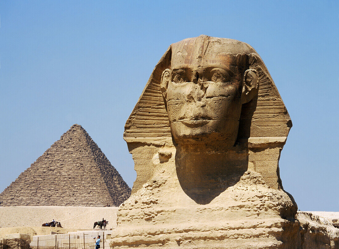 Fron view on Sphinx, Egypt