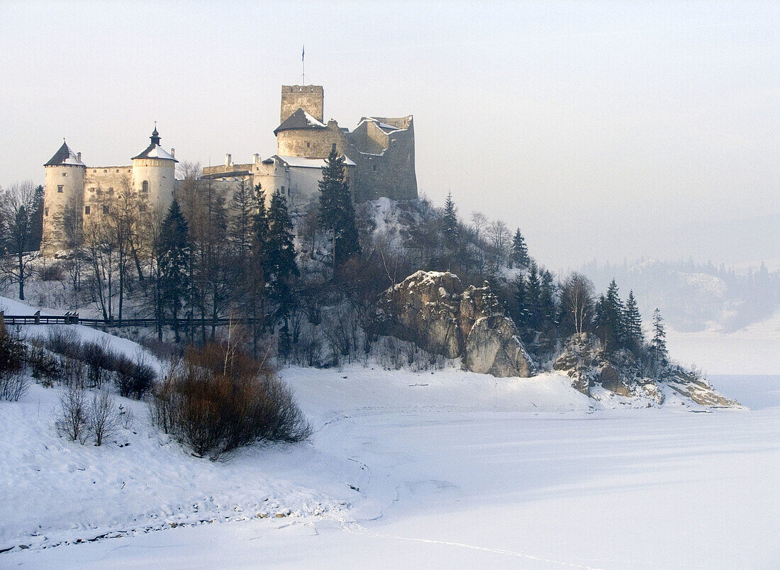 Niedzica Castle at winter Poland
