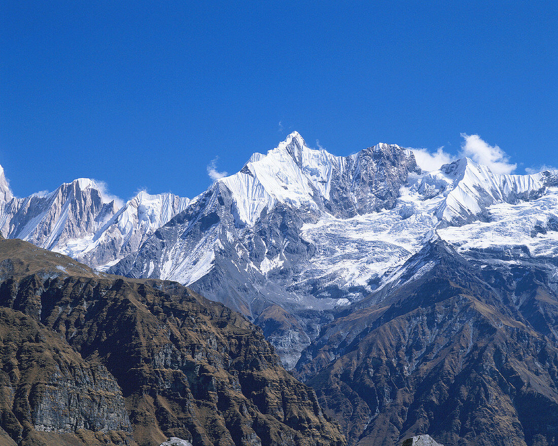 Annapurna-Gangapurna Range.Himalayas. Nepal