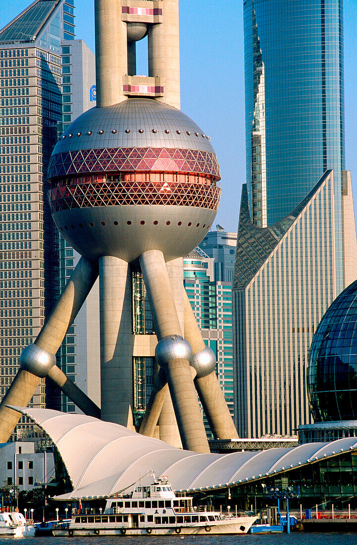 Pudong business district skyline. Shanghai. China