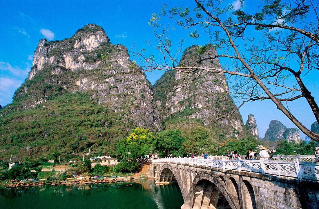Landscape. Li River area. Yangshuo. Guangxi province. China