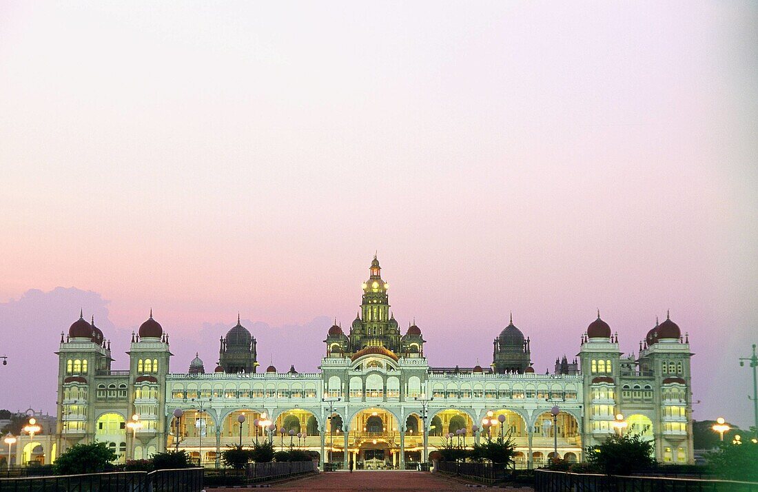 Maharajas Palace. Mysore. Karnataka State. India.