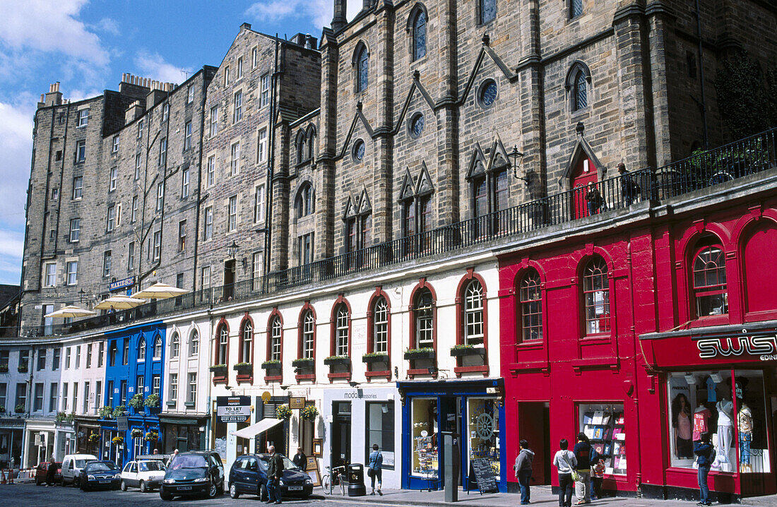 Old Town, Victoria street. Edinburgh. Scotland. UK.