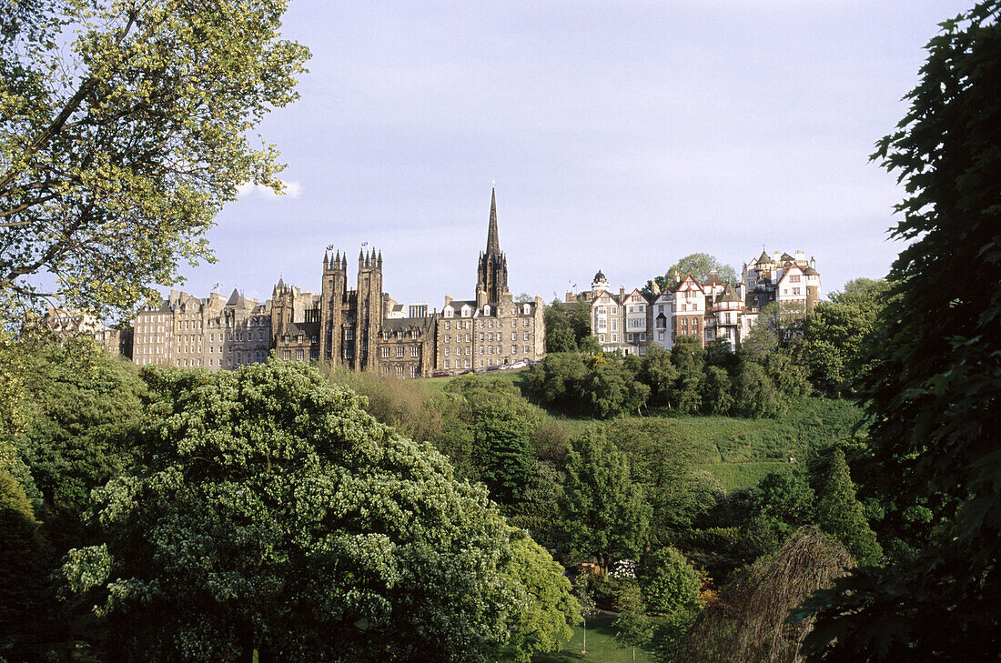 Old town skyline. Edinburgh. Scotland. UK.