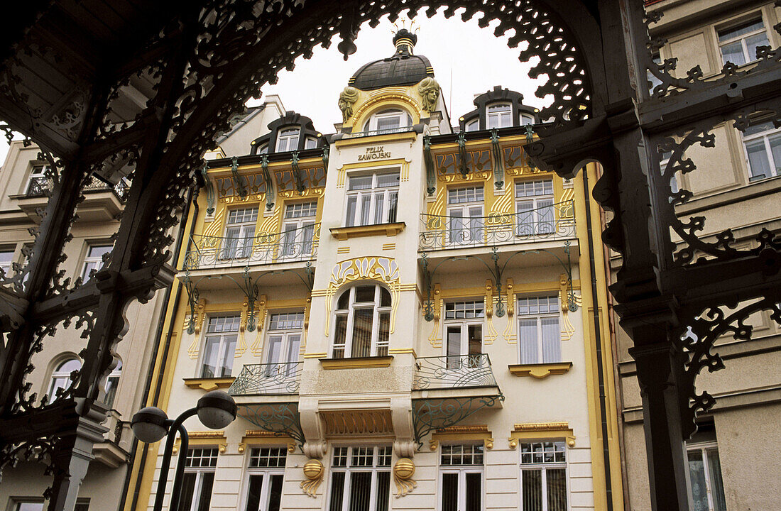 Market colonnade. Karlovy Vary. Czech republic.