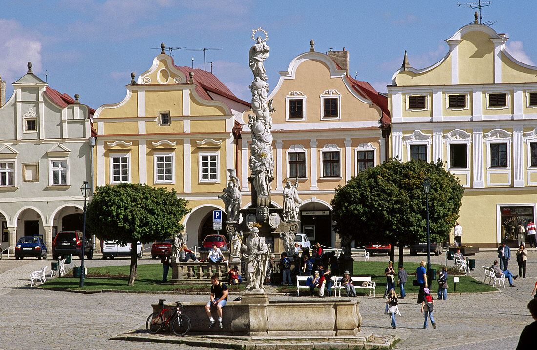 Main square (Zachariase Z Hrdace). Telc. Czech Republic.