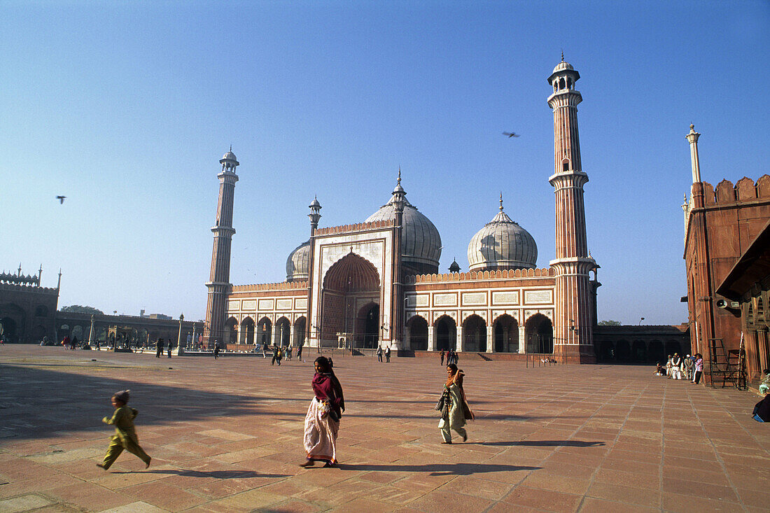 Jama Masjid, Old Indian Mosque, 1658 A.D. Old Delhi, India