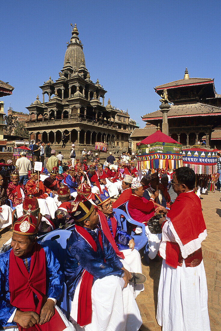 Festival. Durbar Square. Patan. Kathmandu Valley. Nepal.
