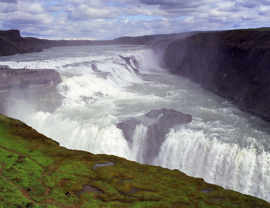 Hvitá (White River), Gullfoss falls. Iceland