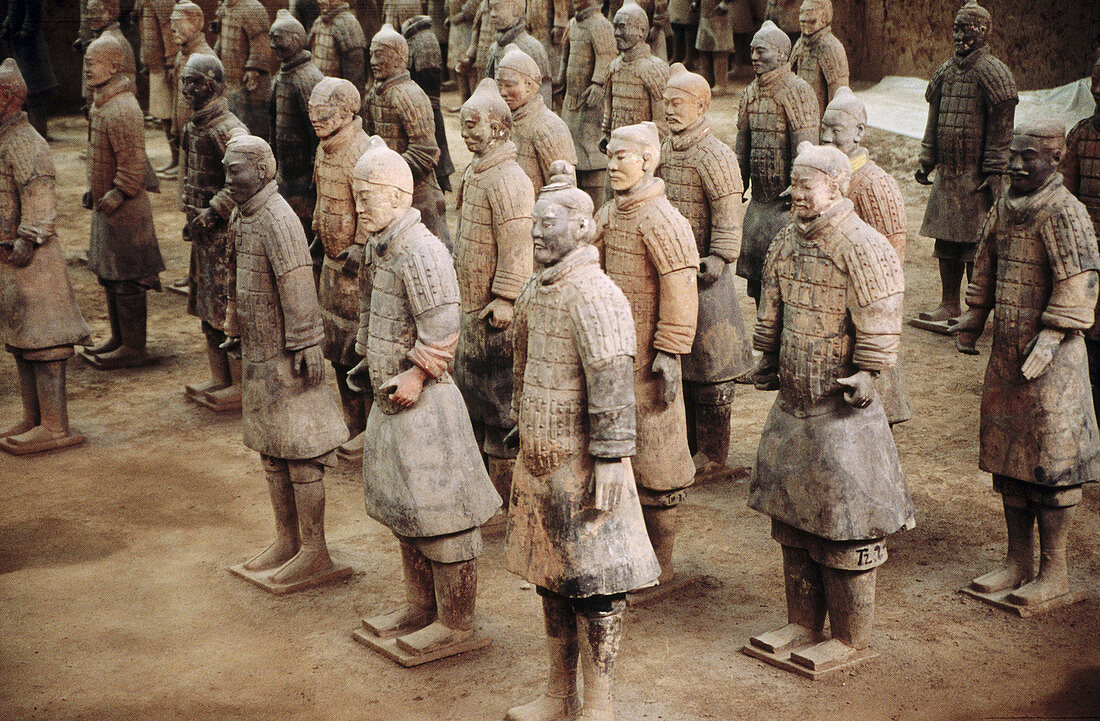 Tomb of First Emperor Qinshihuangs Terracotta warriors. Xian. Shaanxi, China