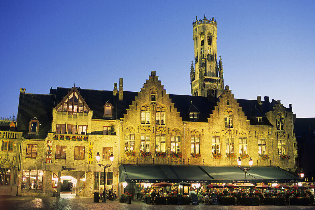 Belfort Tower. Market Square (Markt). Brugge. Belgium