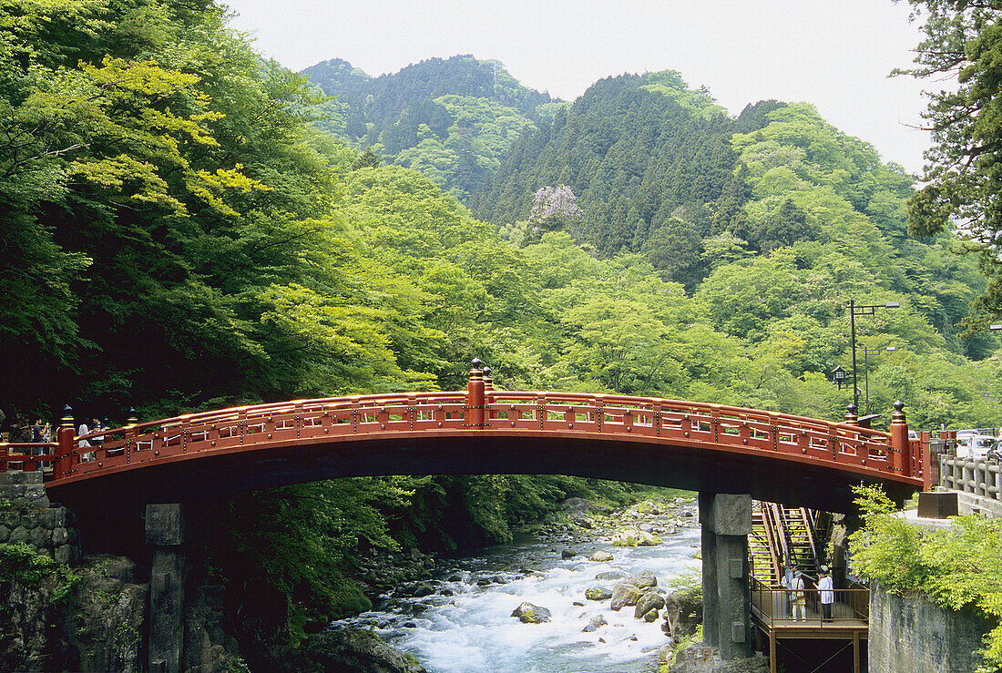 Shinkyo sacred bridge. Nikko, Japan