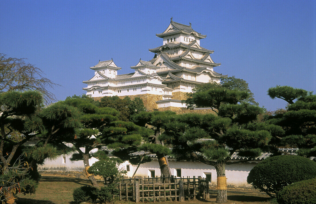 Himeji. Himeji-Jo (White egret) castle. Kansai. Japan.