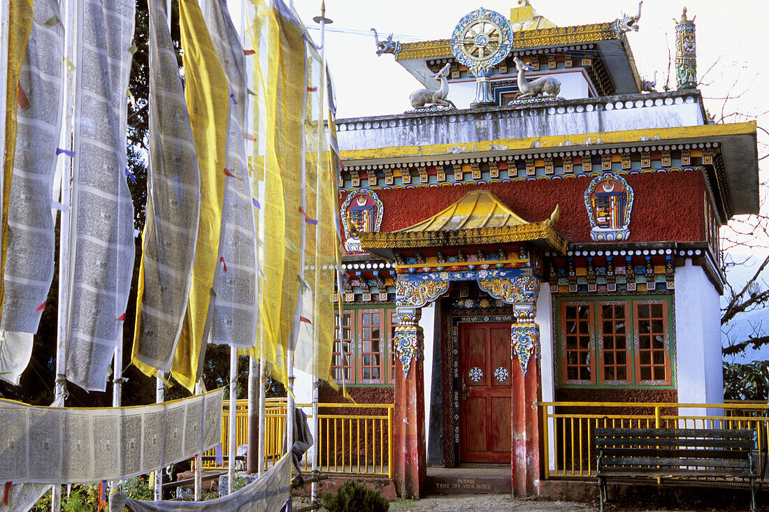 Pemayangtse Gompa Tibetan buddhist monastery. Sikkim. India.