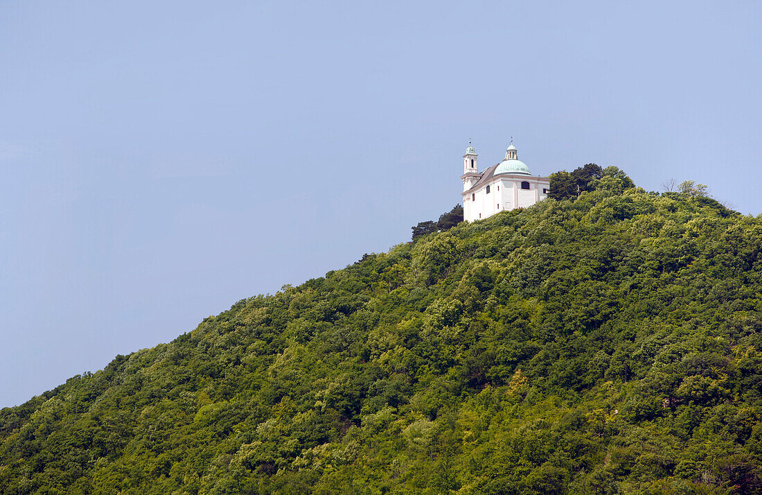 Landmark on the banks of the Danube, Upper Austria, Austria