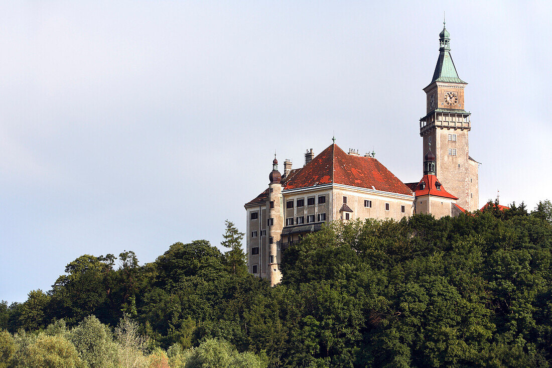 Castle on the banks of the Danube, Lower Austria, Austria