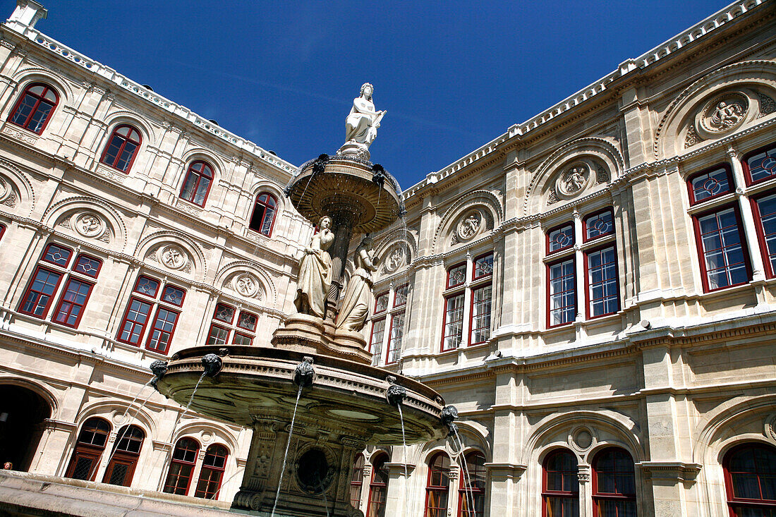 View of the Vienna opera house, Vienna, Austria