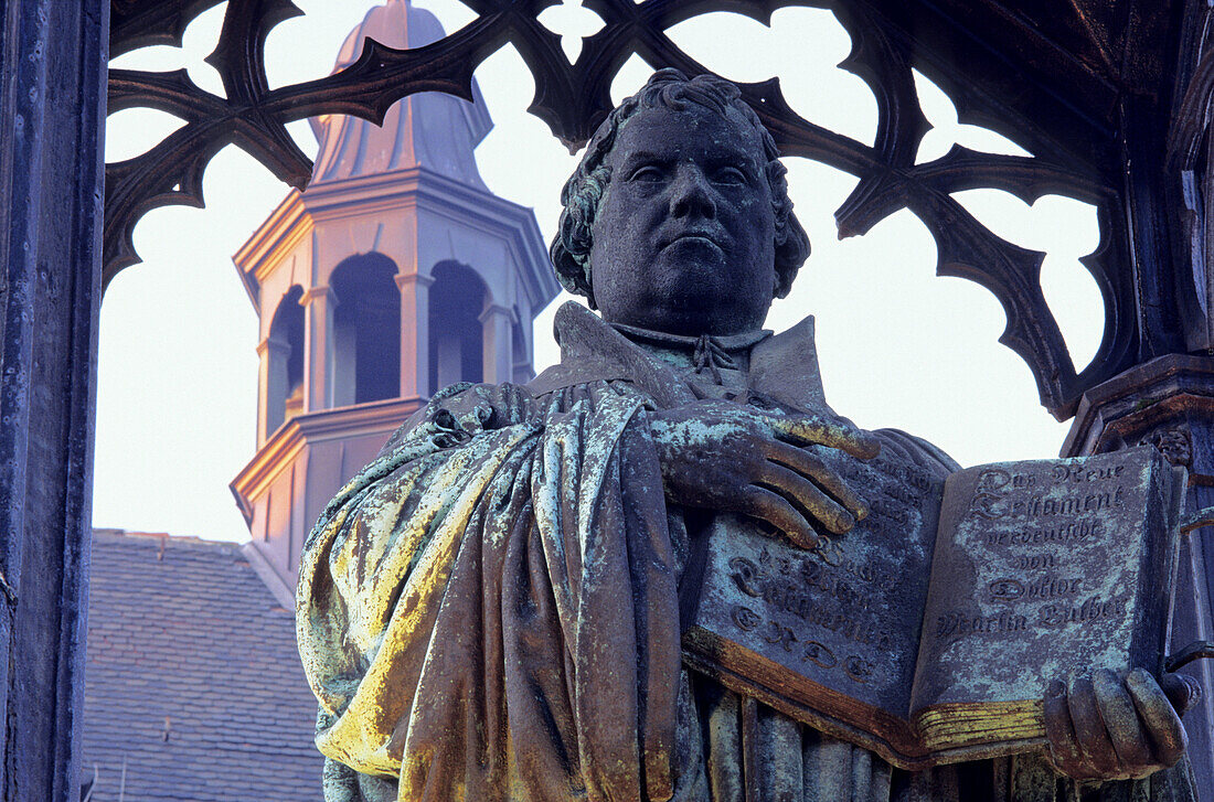 Lutherdenkmal, Lutherstadt-Wittenberg, Sachsen-Anhalt, Deutschland