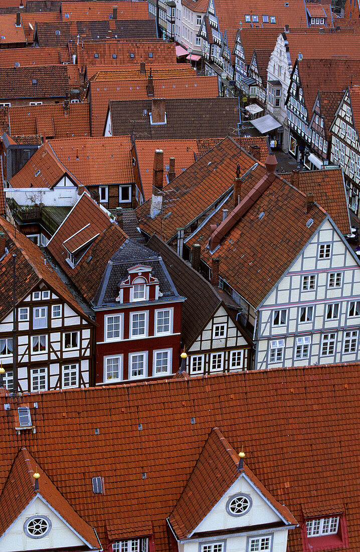 Europe, Germany, Lower Saxony, Celle, view of the historic town centre