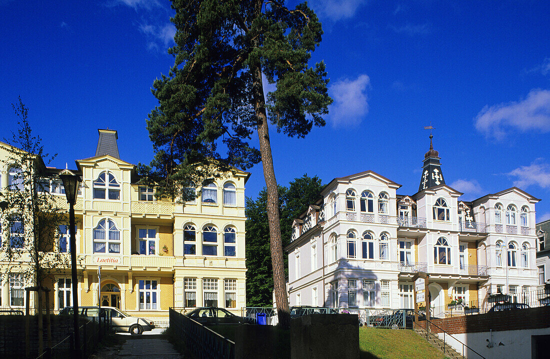 easide-resort architecture, Bansin, Usedom island, Mecklenburg Western-Pomerania, Germany