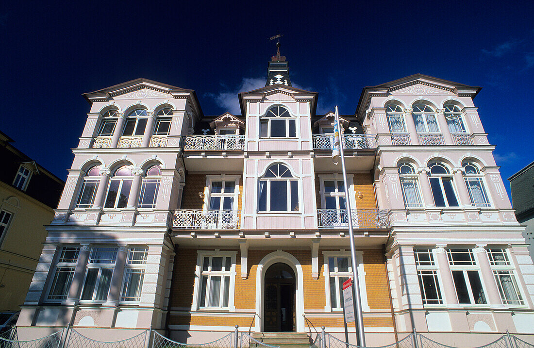 Europe, Germany, Mecklenburg-Western Pomerania, isle of Usedom, seaside-resort architecture in Bansin