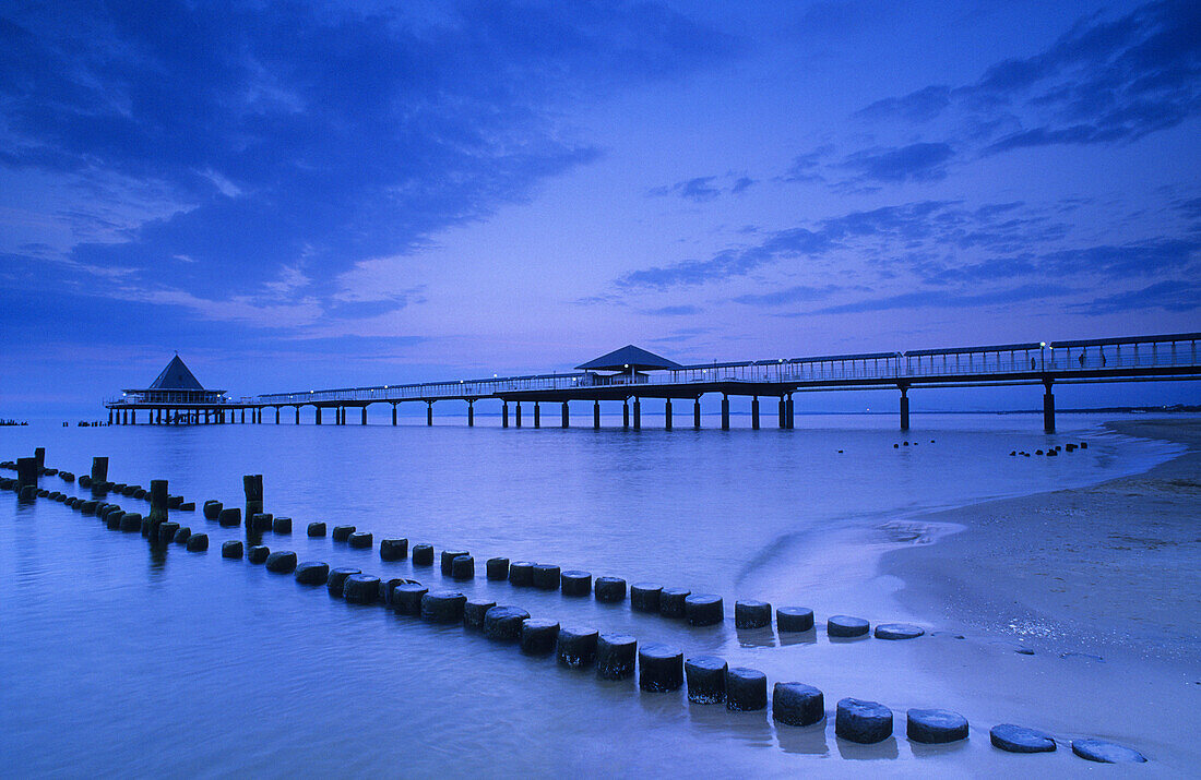 Pier of Heringsdorf, Usedom island, Mecklenburg-Western Pomerania, Germany