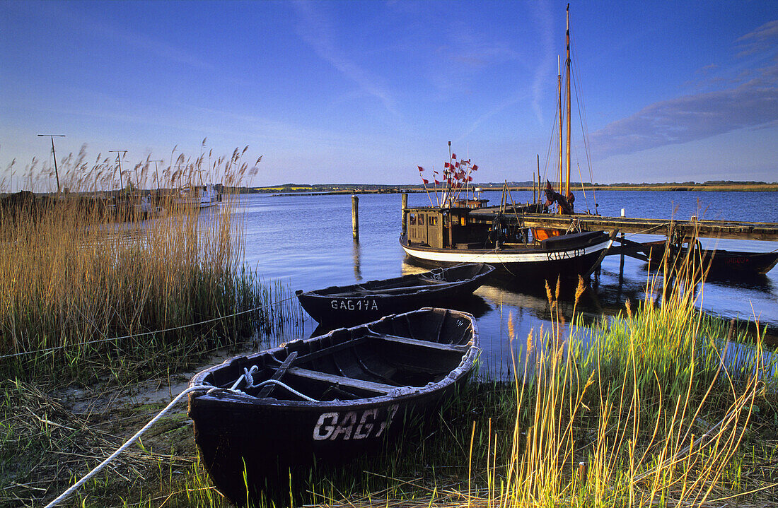 Fishing boats near Gager, Rugen island, Mecklenburg-Western Pomerania, Germany