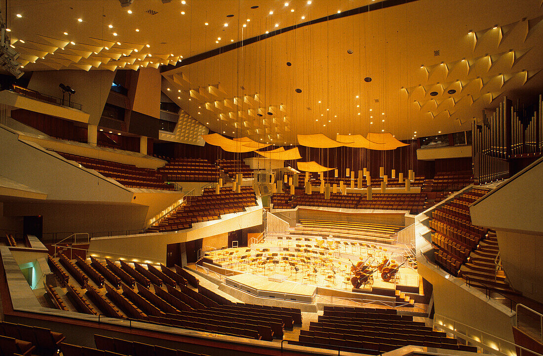 Europe, Germany, Berlin, interior view of the Berliner Philharmonie