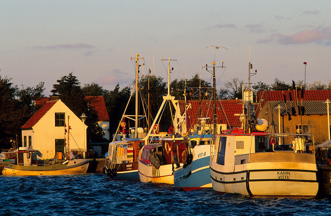 Europa, Deutschland, Mecklenburg Vorpommern, Insel Hiddensee, Hafen von Vitte