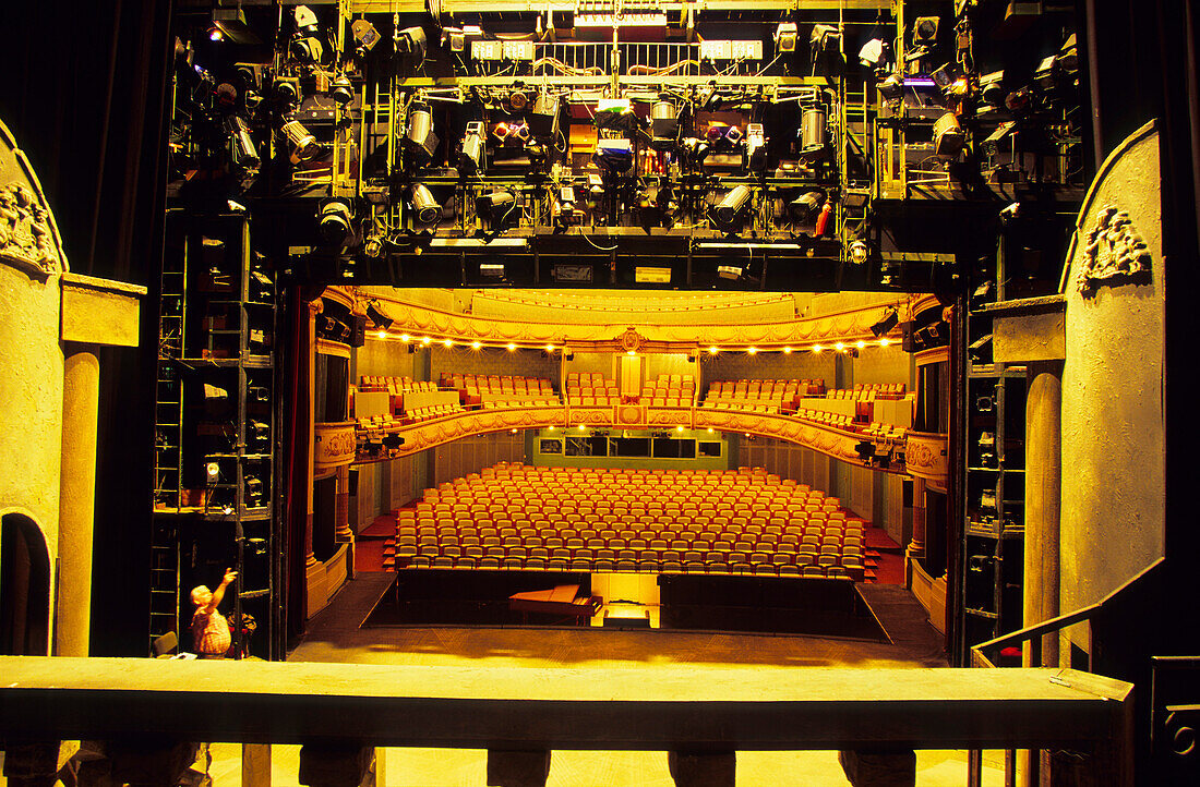 Europe, Germany, Thuringia, Meiningen, interior view of Meiningen Theatre