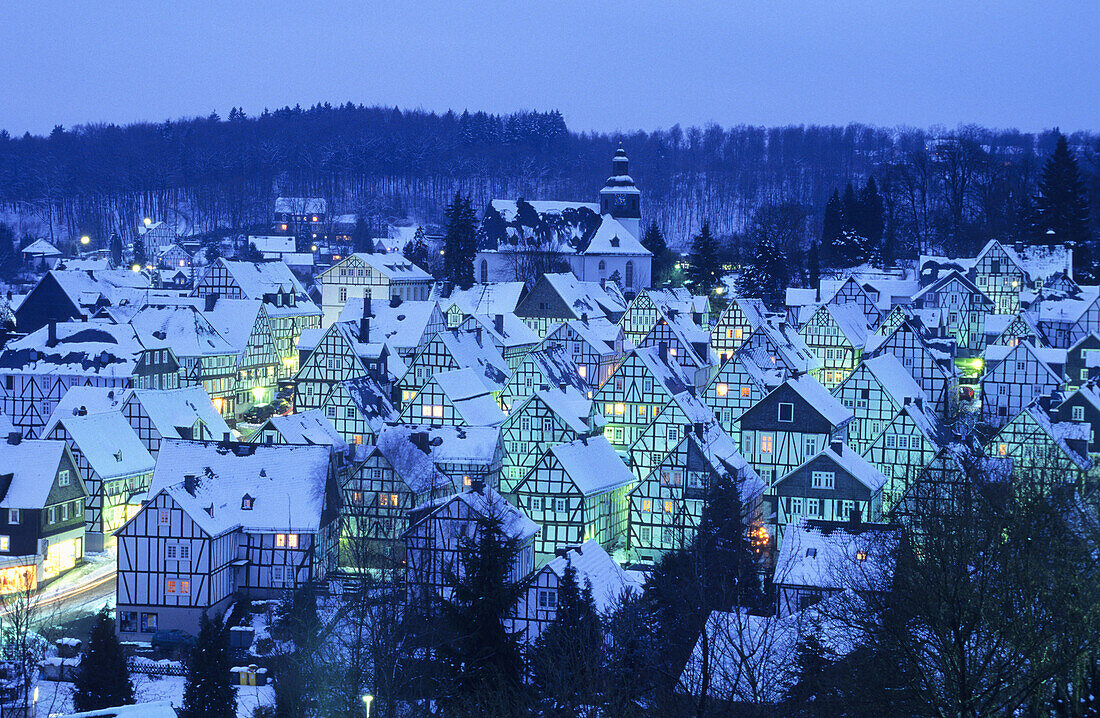 Alter Flecken, historischer Stadtkern, Freudenberg, Nordrhein-Westfalen, Deutschland