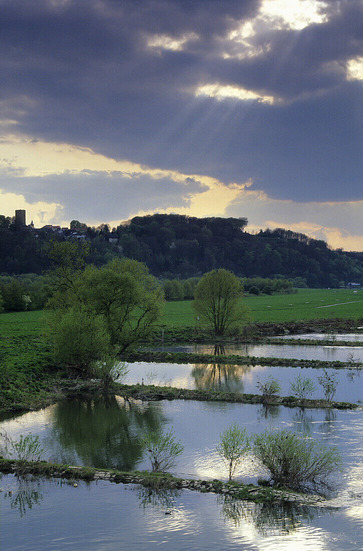 River Ruhr near Blankenstein, North Rhine-Westphalia, Germany