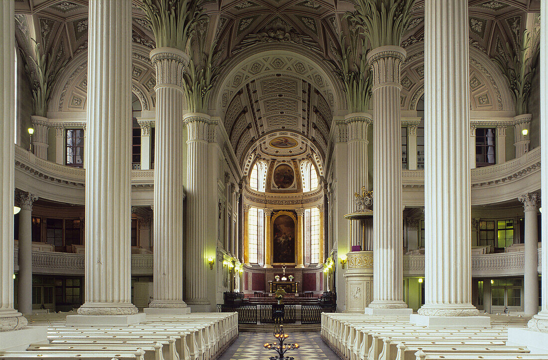 Blick auf den Altar, Nikolaikirche, Leipzig, Sachsen, Deutschland